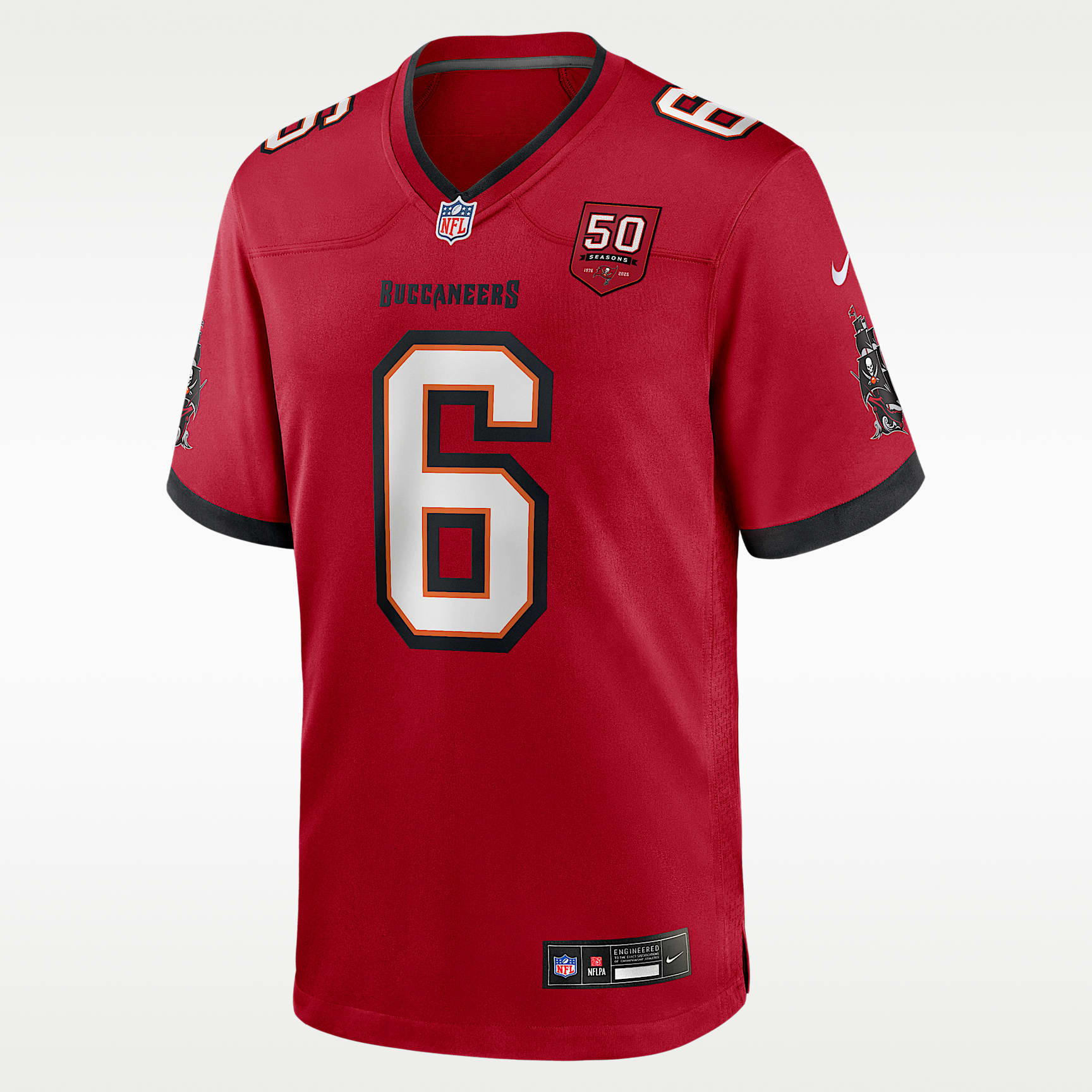 NFL バッカニアーズ ベイカー・メイフィールド NIKE レプリカジャージ S Baker Mayfield Tampa Bay Buccaneers 50th Anniversary Men's Nike